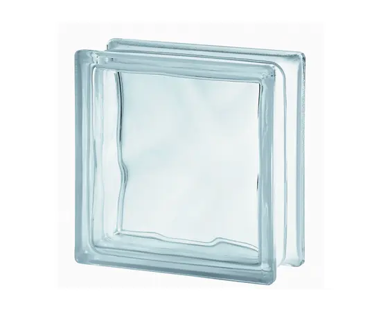 მინა ბლოკი  INVESTMENT CLEAR WAVE 19x19x8