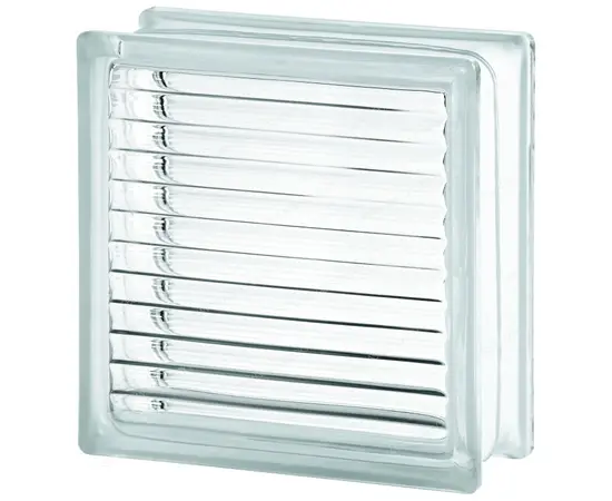 მინა ბლოკი Green Nest Clear Parallel 90thin 190x190x80 მმ