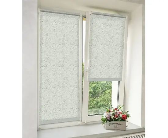 Roller shade grey Delfa СРШ-01МЭ-29507 47(43)/160 cm