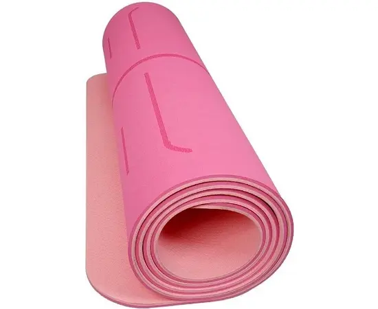 Коврик для йоги LifeFit Lotos Duo 183x58x0.6 см розовый