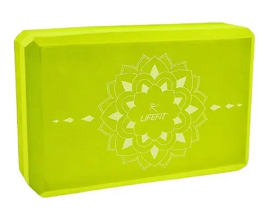 Yoga block LifeFit Boga green