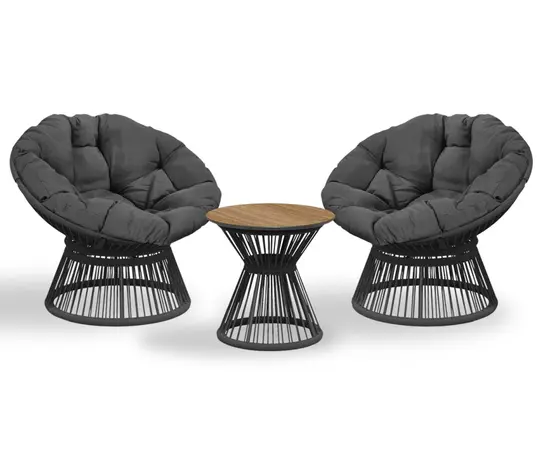 Garden furniture set table and 2 chairs