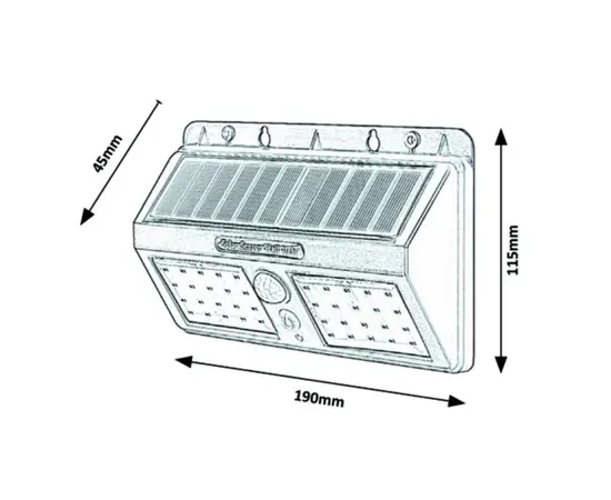 Solar lamp Rabalux Ostrava 7881 LED IP44 2.4W