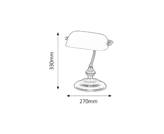Table lamp Rabalux Banktable E27 60W bronze 4038