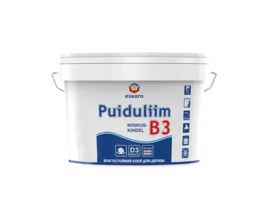 Клей Eskaro B3 Niiskuskindel Puiduliim 2.5 л