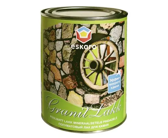 Water-soluble semi-matt varnish  for stone Eskaro Granit Lakk 0.95 l