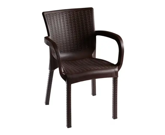 Armchair ORKIDE RATTAN Dark brown