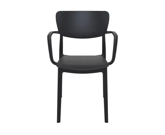 Armchair black Lisa 82x53x54 cm