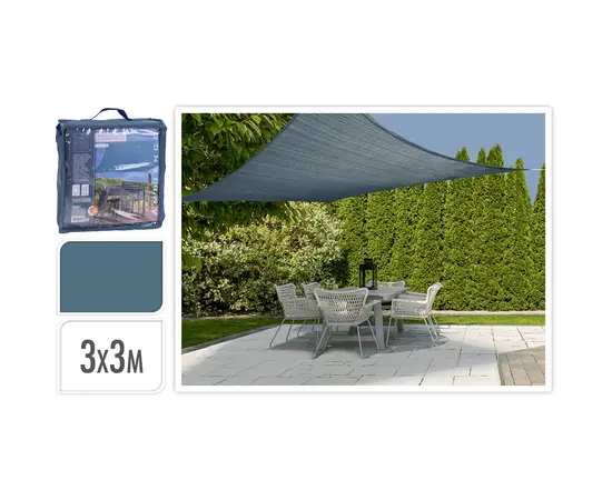 Солнцезащитная теневая ткань Koopman 300x300 см синий