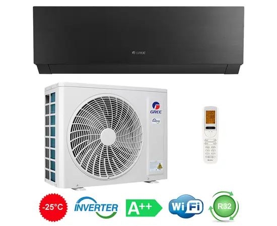 Air conditioner wall inverter Gree Black GWH12AUCXB-K6DNA1A BTU12000