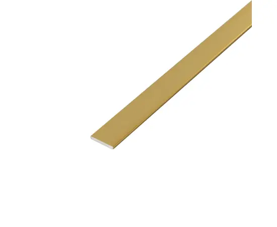Aluminum strip Arcansas brass gloss 25x2x1000 mm