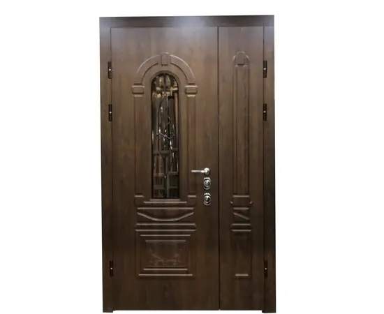Дверь металлическая Feran C9/K4+ Left 1200x2200mm н/о дуб тёмный vinorit
