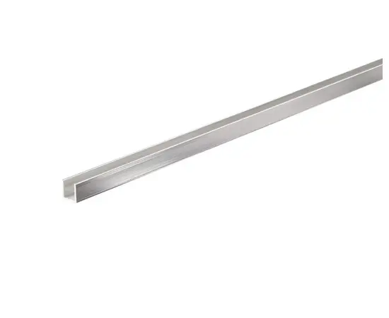 Aluminum corner U-shaped Arcansas chrome 10x10x1000 mm