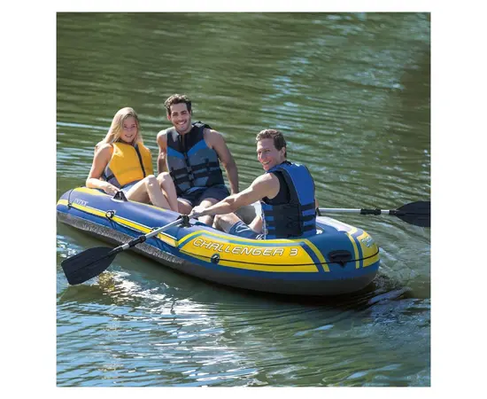 Inflatable boat three-seater Intex Challenger 68370 295x137x43 cm