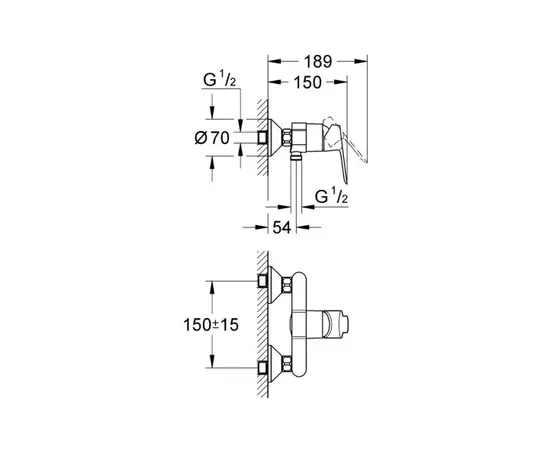 Смеситель для душа Grohe Start Edge 23347000
