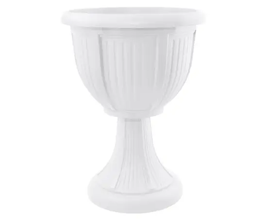 Flower Pot Plastic with a stand Aleana Lion 31 white