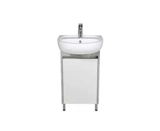 Bathroom furniture with washbasin Nice Loft 50 grey/white Solo 50 cm