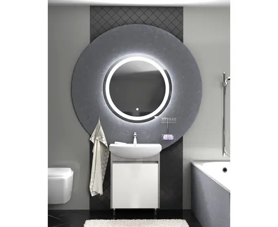 Bathroom furniture with washbasin Nice Loft 50 grey/white Solo 50 cm