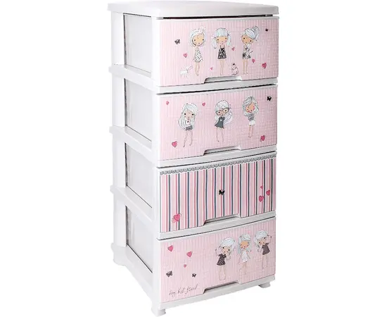 Chest of Drawers with Decorative Design Aleana 123093 4 Drawers