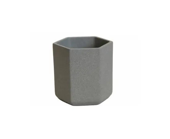Pot ceramic for succulents Oriana №7 0.35 l metallic