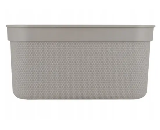 Storage basket with lid Rotho DECO 5L cappuccino