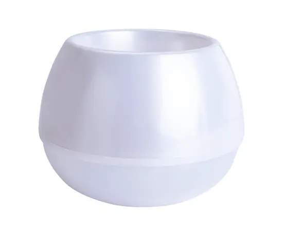 Pot plastic Aleana Sfera d14 white pearl