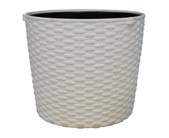 Горшок пластиковы для цветов Prosperplast RATO ROUND DRTW S449 6.5 л белый