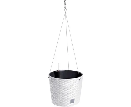 Горшок пластиковы для цветов Prosperplast RATO ROUND DRTW S449 6.5 л белый