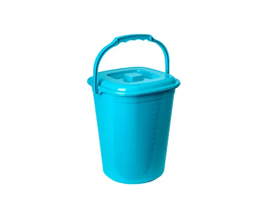 Ведро Smart с крышкой 9л Бирюзовый
