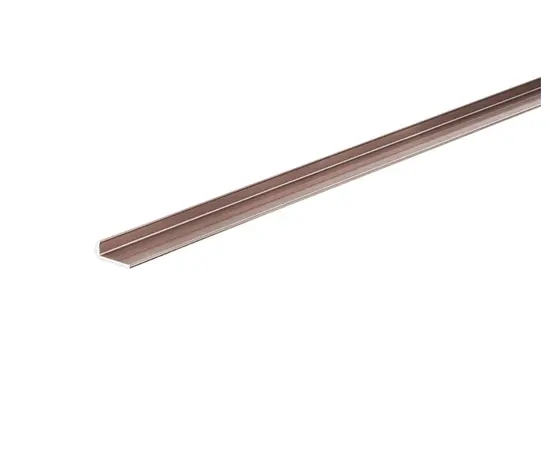 Aluminum profile J-shaped Arcansas copper glossy 18x1000 mm