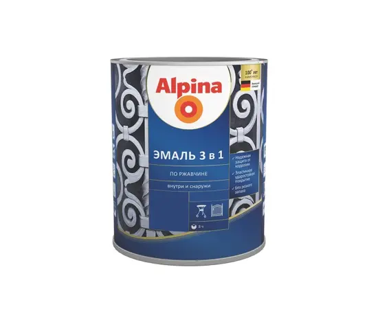 ემალი Alpina SVT ჟანგიანი ზედაპირისთვის სპილოსძვლისფერი 0,75 ლ