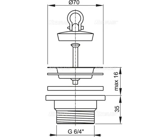 Sink waste Alcadrain A33