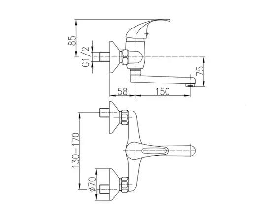 Смеситель для кухни KFA ECOKRAN 5510-820-00