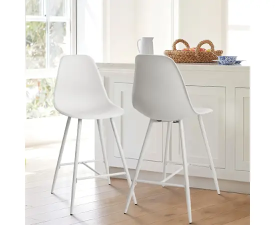 Стул барный CHARLTON BAR MIDDLE PP WHITE