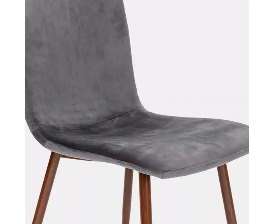Стул scargill grey SCARGILL VELVET GREY WALNUT 44x54x87 см