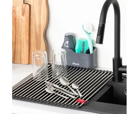 ჭურჭლის საშრობი  დასაკეცი Vileda Easy Kitchen 45x40 სმ