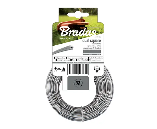 Trimmer line square Bradas Ripper Dual ZRK20100K 2 mm 100 m