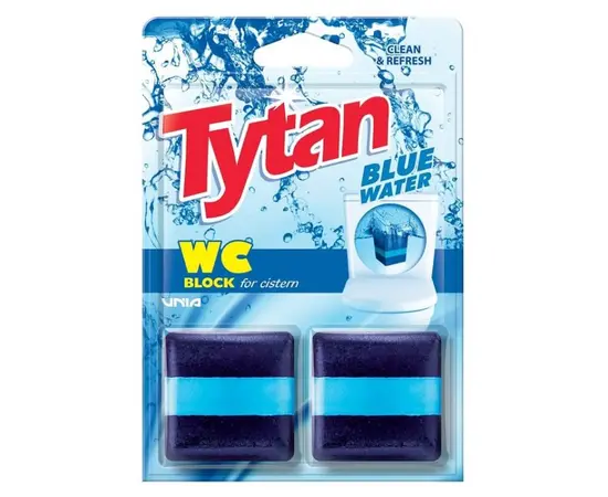 Toilet tank block blue water Tytan 50 gr 2pcs