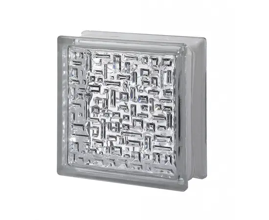 მინა ბლოკი INVESTMENT CLEAR MAYA 19x19x8