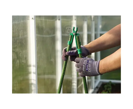 Garden pole Bradas 2x240 cm - steel, polyethylene coated