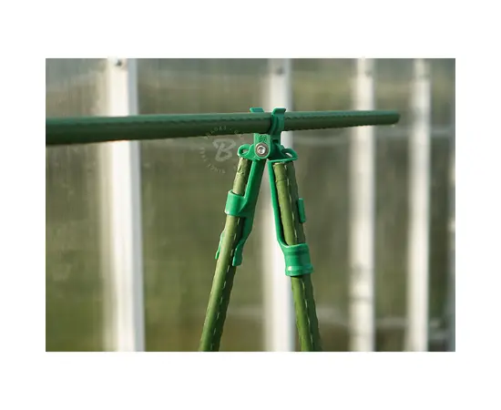 Garden pole Bradas 2x240 cm - steel, polyethylene coated