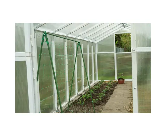 Garden pole Bradas 2x240 cm - steel, polyethylene coated
