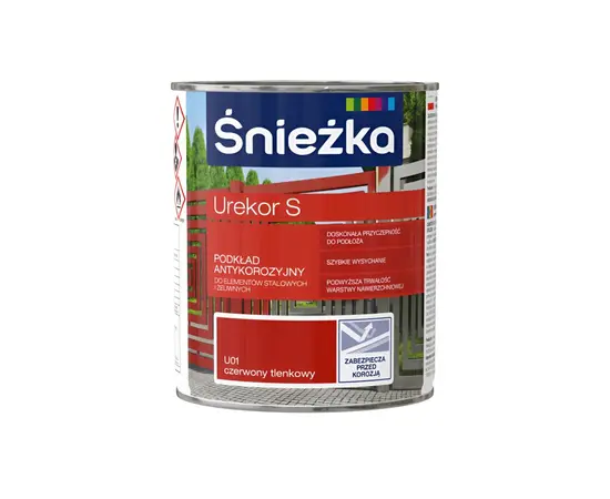 Грунт антикоррозионный для металла Sniezka Urekor S красный 0,8л