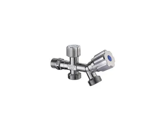 Double valve for washing machine Albertoni 1/2x3/4x3/4 with ABS handle