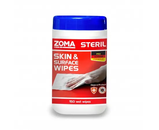 Салфетки влажные дезинфицирующие Zoma 150 шт