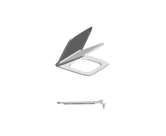 Toilet seat quick release Elone Quatro Soft Close White Duroplast Slime