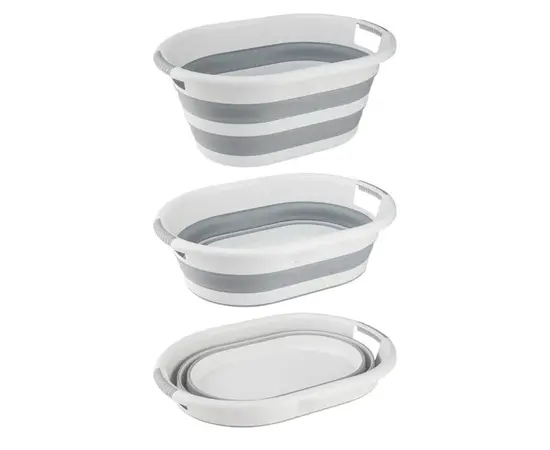 Laundry basket foldable silicone PLASTART 26 l