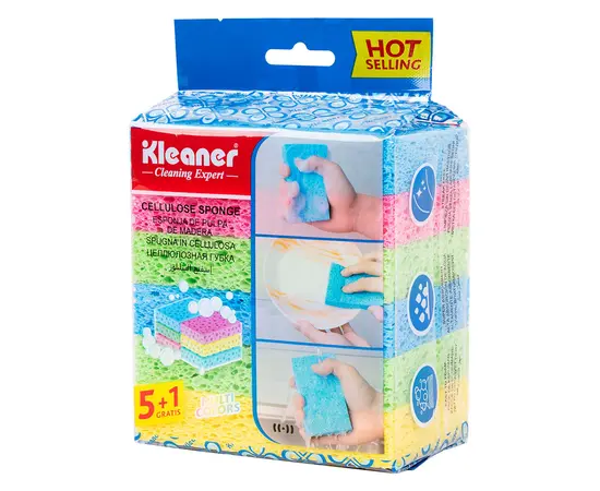 Sponge dishwashing Kleaner 6 pc