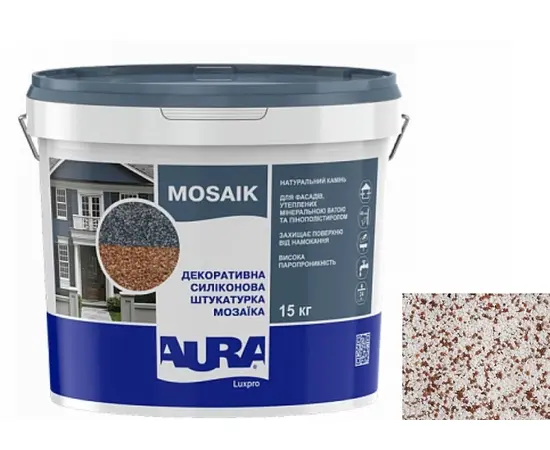 Декоративная штукатурка Eskaro Aura Luxpro Mosaik M15 В224 15 кг