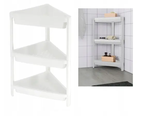 Shelf with 3 Tiers White Sev Plastik SP314
